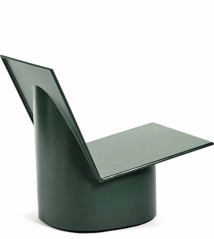 Chaise basse en acier verte Valérie - Serax