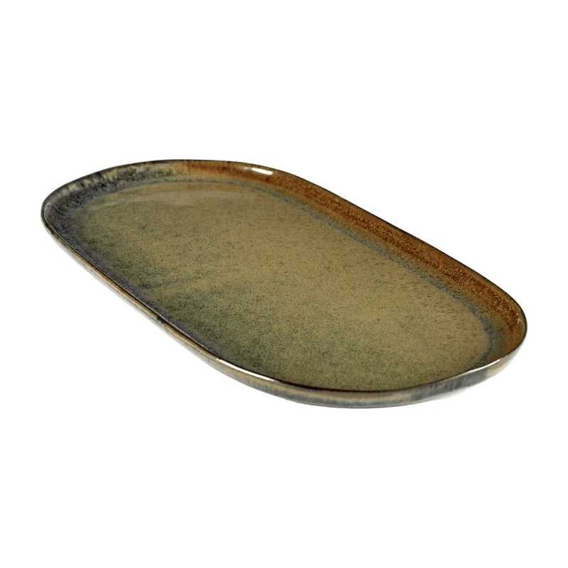 Plat de service Tapas Surface 17 x 35,5 cm Indi gris - Serax
