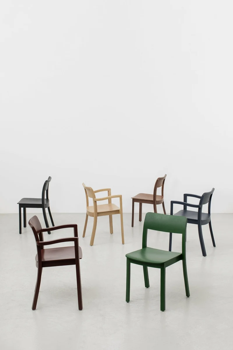 Chaise en frêne verte Pastis - Hay