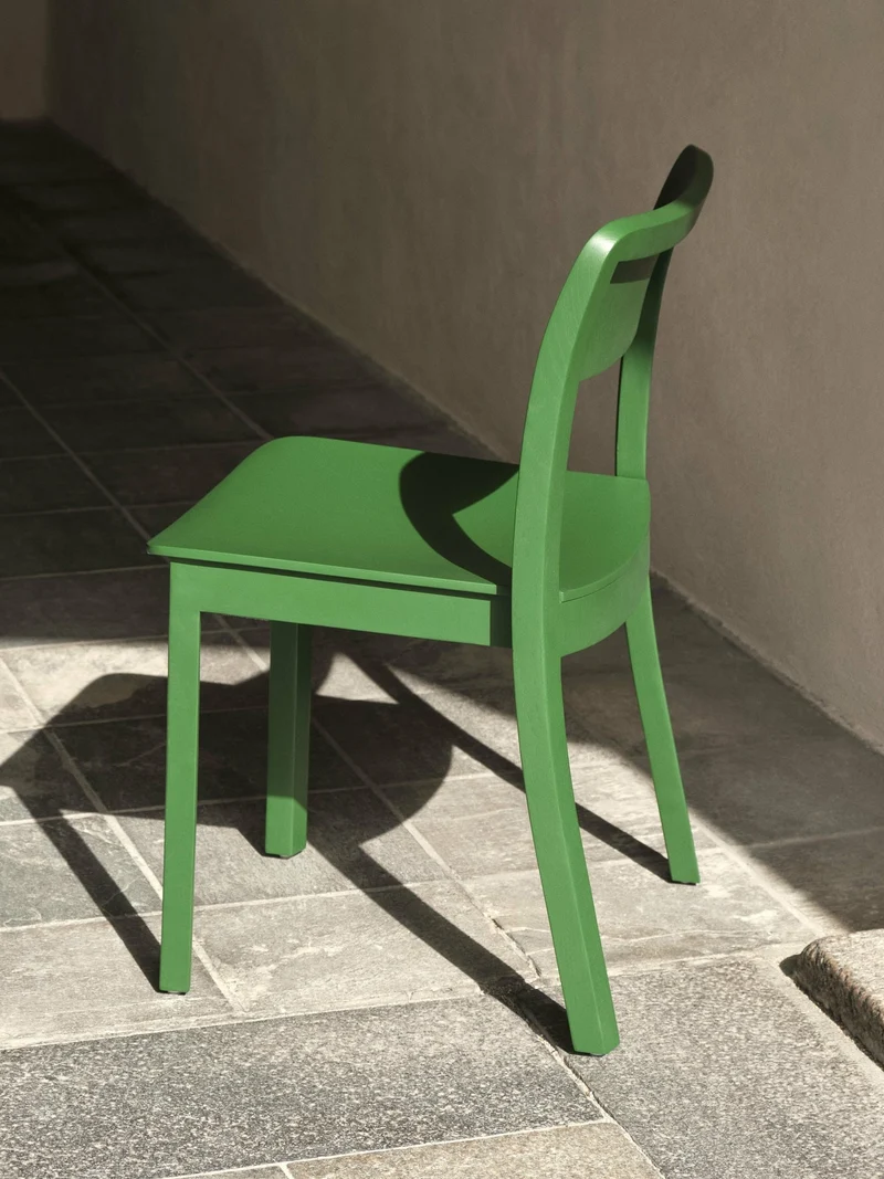 Chaise en frêne verte Pastis - Hay