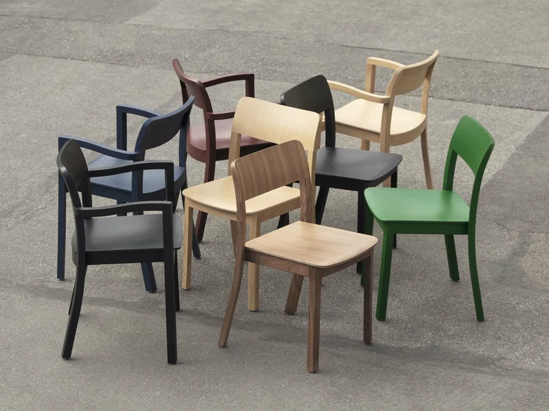Chaise en frêne bleu nuit Pastis - Hay