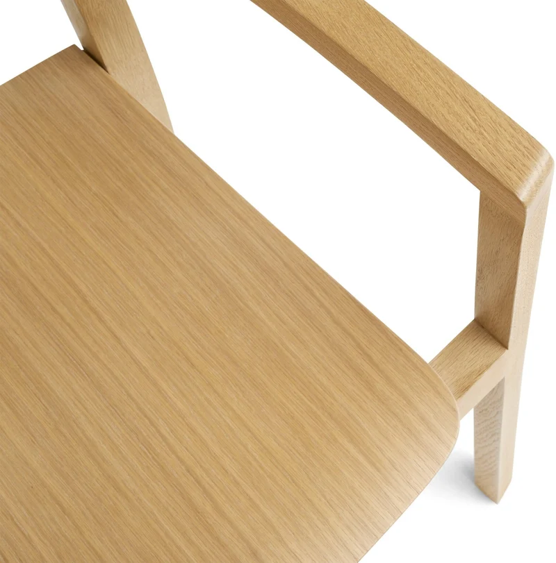 Chaise en chêne naturel avec accoudoirs Pastis - Hay