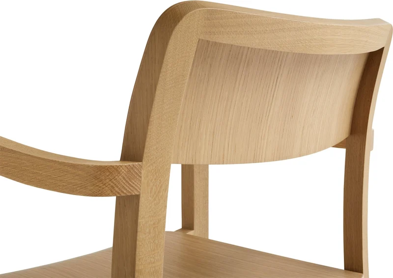 Chaise en chêne naturel avec accoudoirs Pastis - Hay