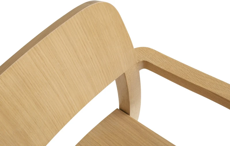 Chaise en chêne naturel avec accoudoirs Pastis - Hay