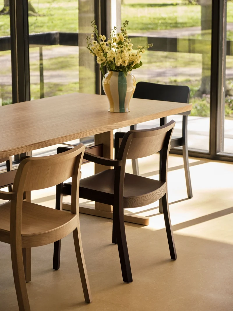 Chaise en chêne naturel avec accoudoirs Pastis - Hay