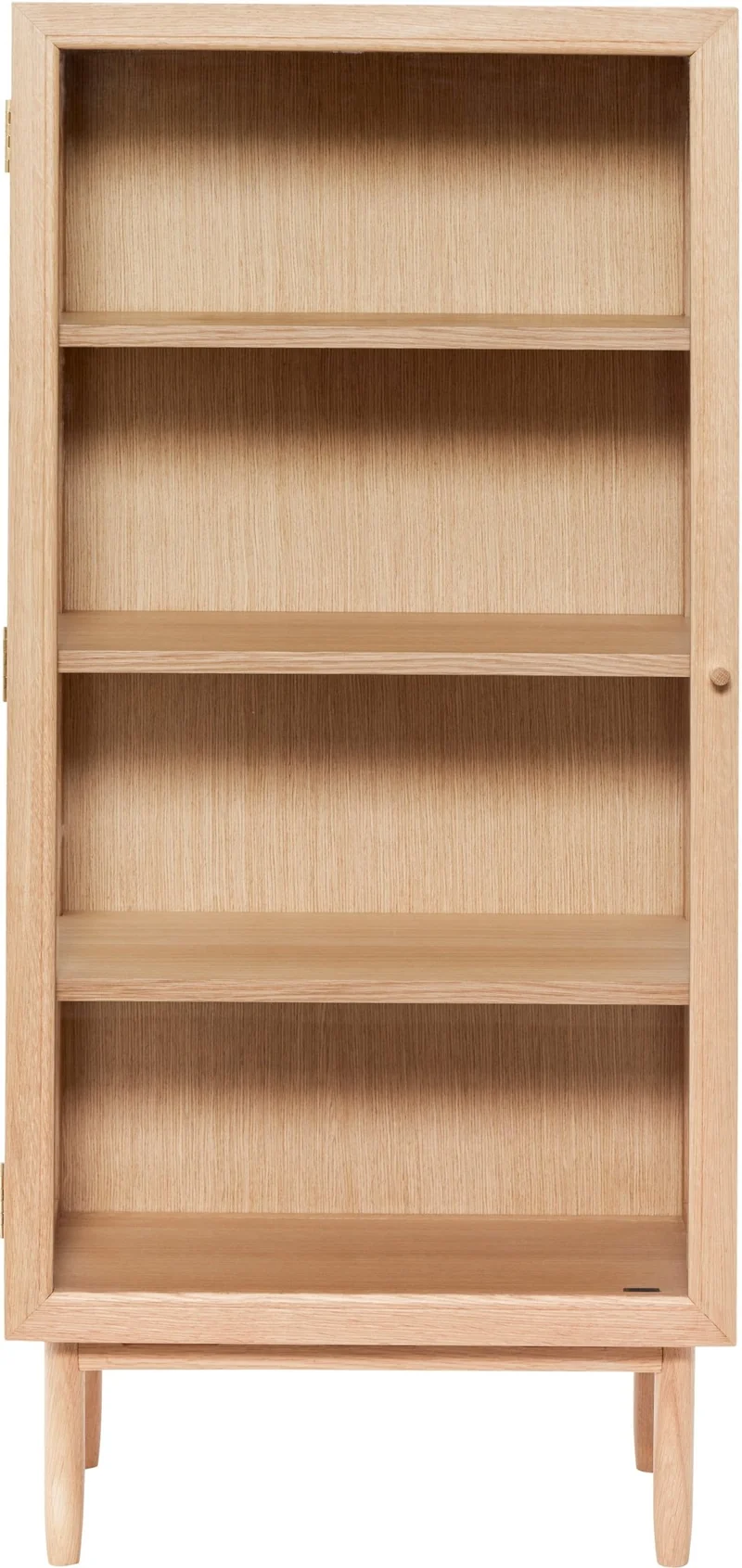 Cabinet en bois de chêne naturel et verre Kaiser - Hübsch