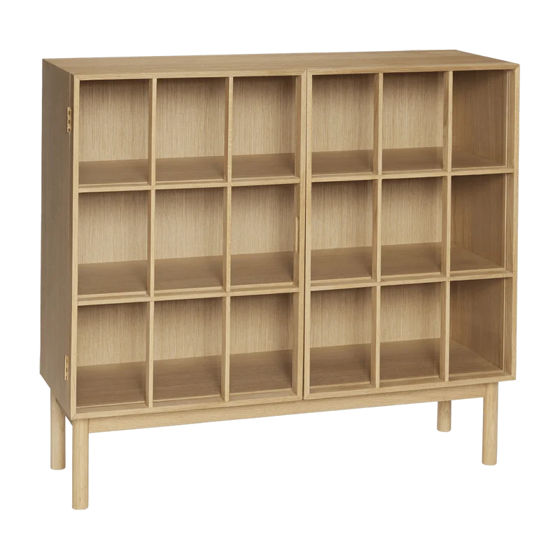 Armoire en chêne naturel 100 x 35 cm Shoji - Hübsch