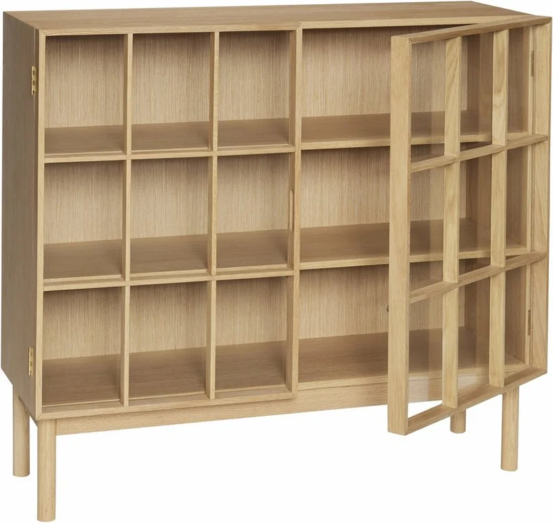 Armoire en chêne naturel 100 x 35 cm Shoji - Hübsch