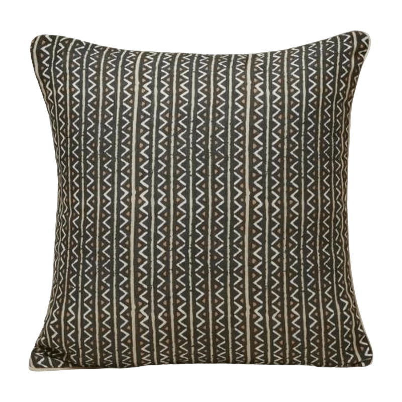 Housse De Coussin Malia Blanc Et Noir - Madura