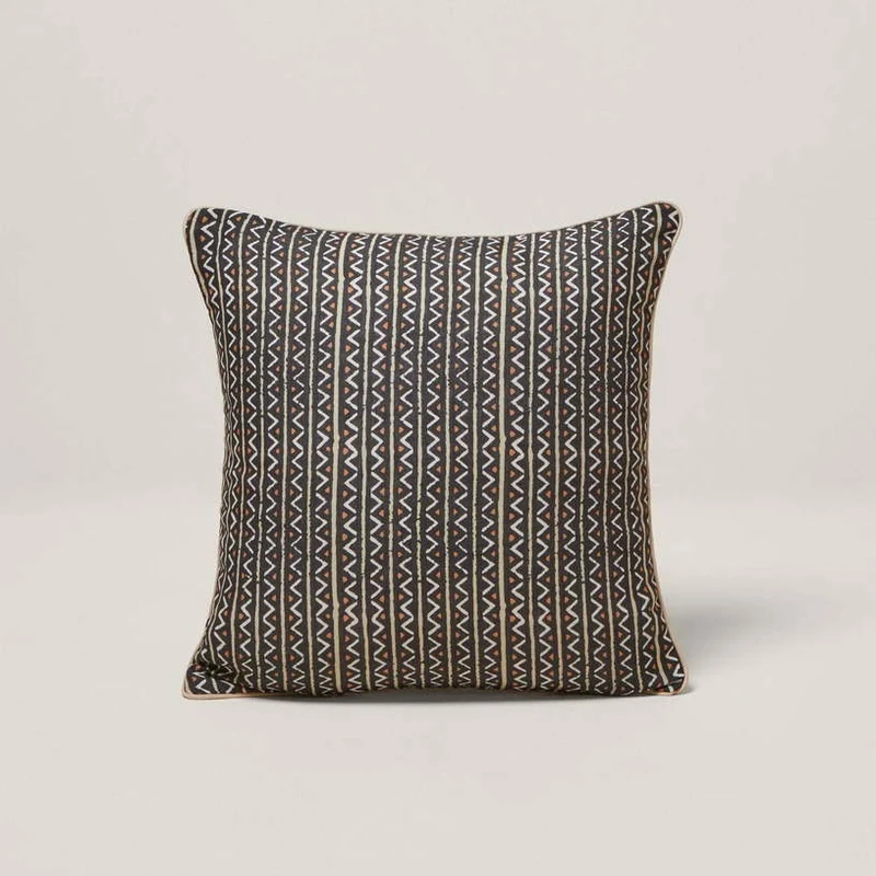 Housse De Coussin Malia Blanc Et Noir - Madura