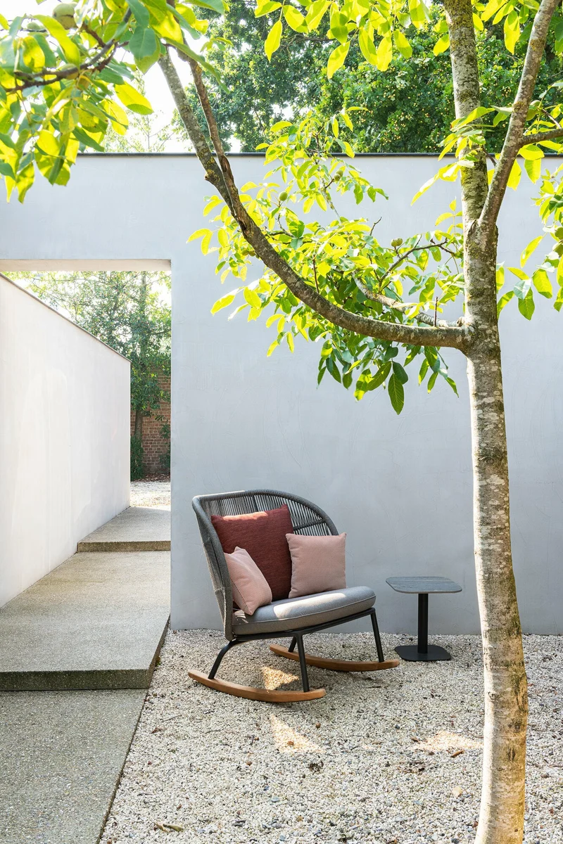 Rocking chair gris set de coussins almond Kodo - Vincent Sheppard