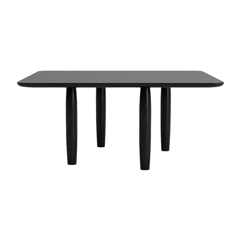 Table basse carrée en chêne noir 80 x 80 cm Oku - NORR11
