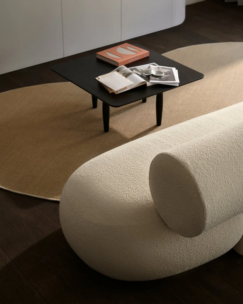 Table basse carrée en chêne noir 80 x 80 cm Oku - NORR11