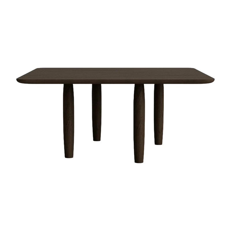 Table basse carrée en chêne fumé 80 x 80 cm Oku - NORR11