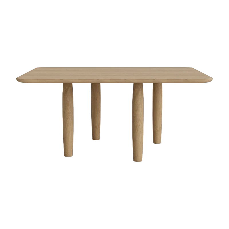 Table basse carrée en chêne naturel 80 x 80 cm Oku - NORR11