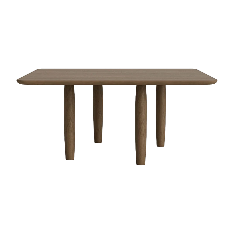 Table basse carrée en chêne fumé clair 80 x 80 cm Oku - NORR11