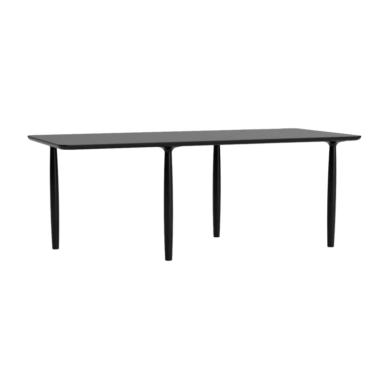 Table à dîner en chêne noir 95 x 200 cm Oku - NORR11