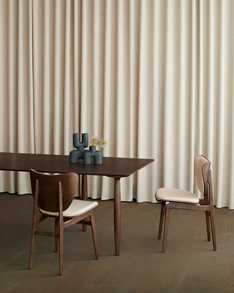 Table à dîner en chêne fumé 95 x 200 cm Oku - NORR11