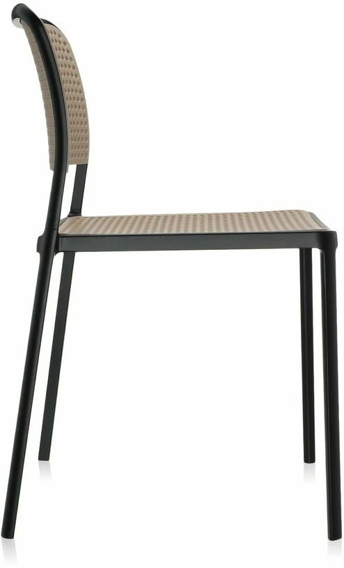 Chaise sable et noire Audrey - Kartell