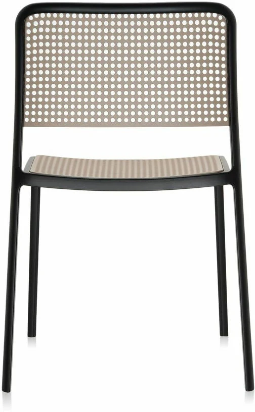 Chaise sable et noire Audrey - Kartell