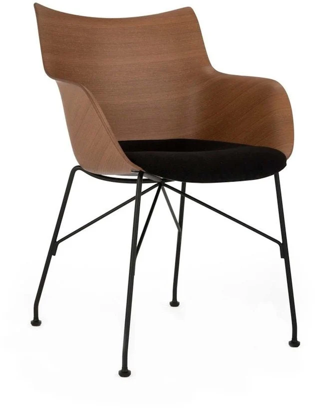 Fauteuil en bois noir Q/Wood - Kartell