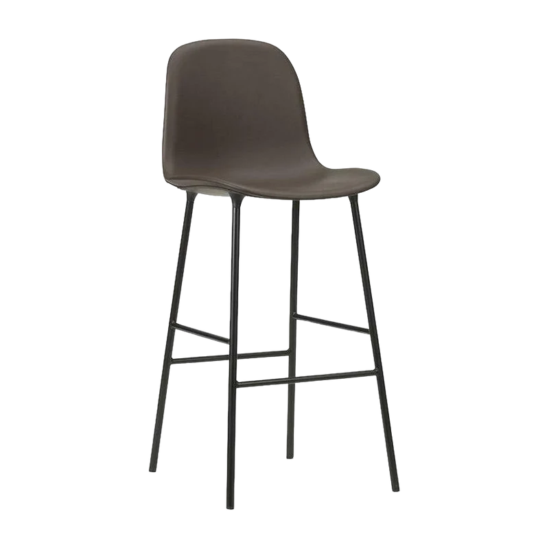 Chaise de bar en acier et pp noir 75 cm Form - Normann Copenhagen