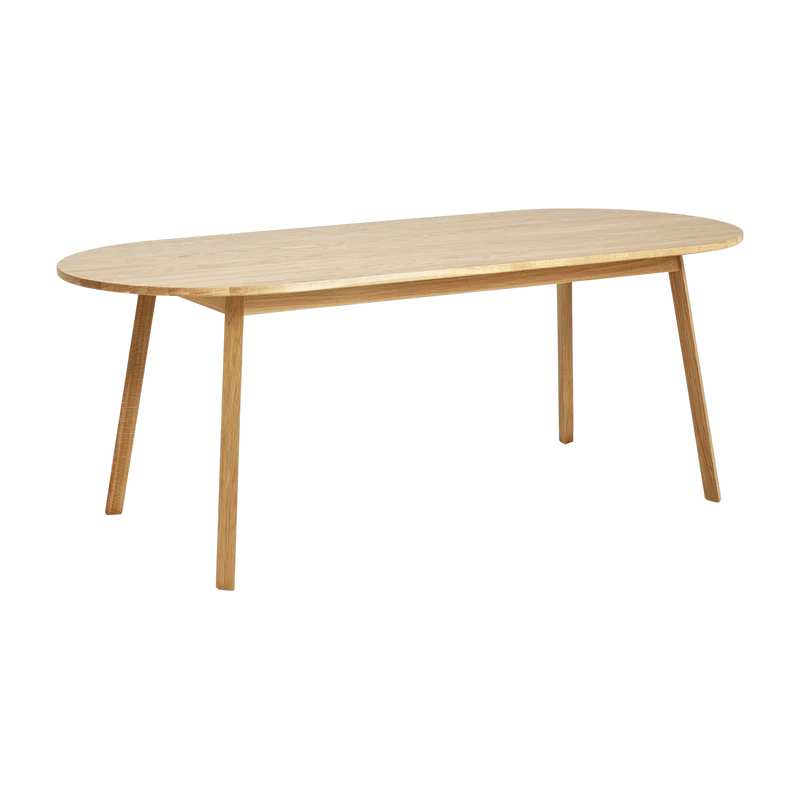 Table à manger en bois de chêne laqué 200 cm Triangle - HAY