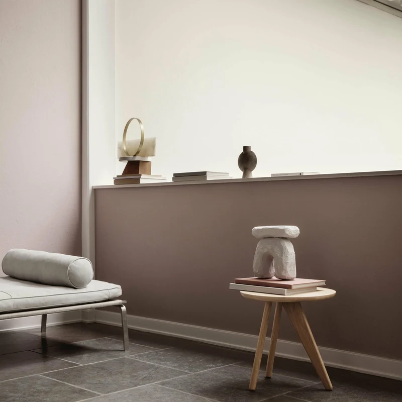 Table d'appoint en chêne naturel massif noire Fin - NORR11