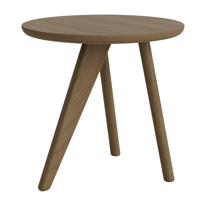 Table d'appoint en chêne fumé clair massif Fin - NORR11