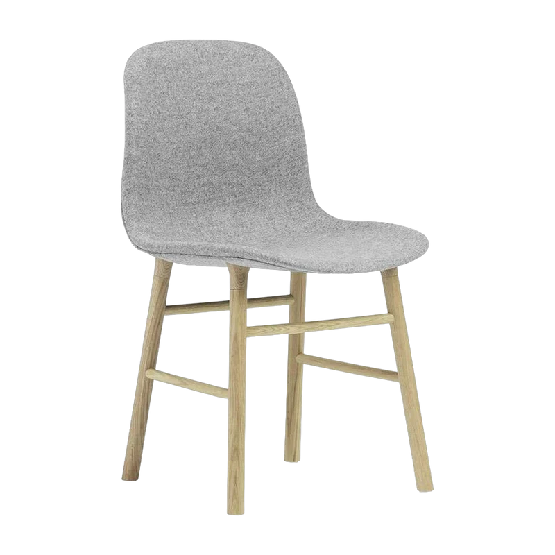 Chaise en chêne naturel et tissu synergy gris lds16 Form - Normann Copenhagen