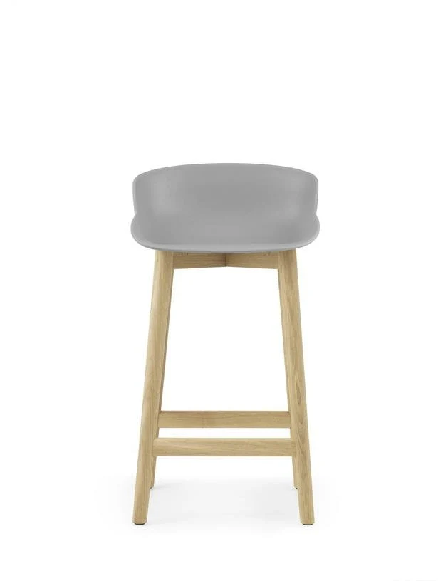 Tabouret de bar en chêne laqué et pp gris 65 cm Hyg - Normann Copenhagen