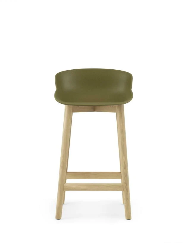 Tabouret de bar en chêne laqué et pp olive 65 cm Hyg - Normann Copenhagen