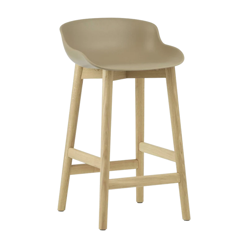 Tabouret de bar en chêne laqué et pp sable 65 cm Hyg - Normann Copenhagen