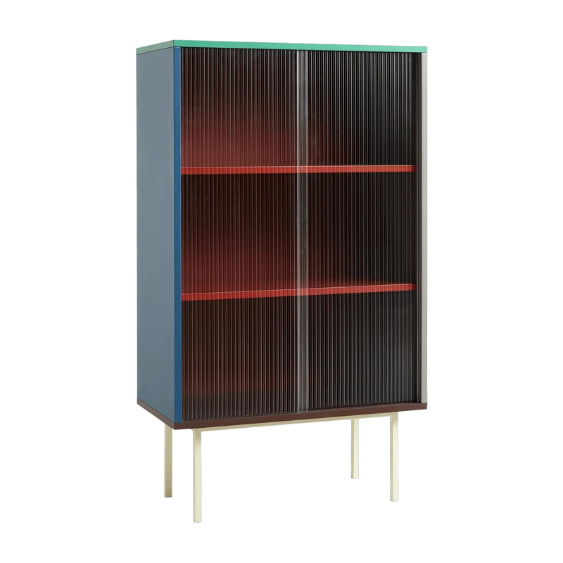 Vaisselier en bois Multi et portes vitrées Colour Cabinet - Hay