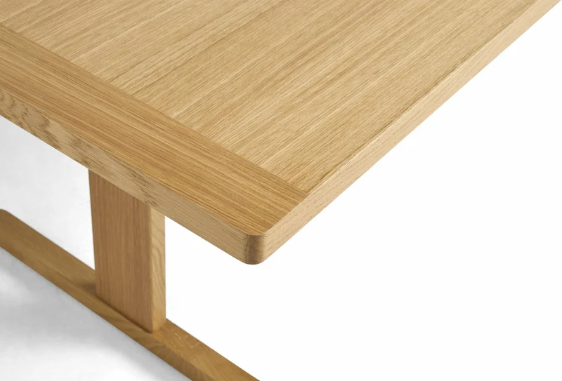 Table à manger rectangulaire en chêne naturel et noir 300 cm Passerelle - Hay