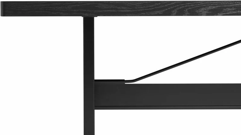 Table à manger rectangulaire en chêne noire 200 cm Passerelle - Hay