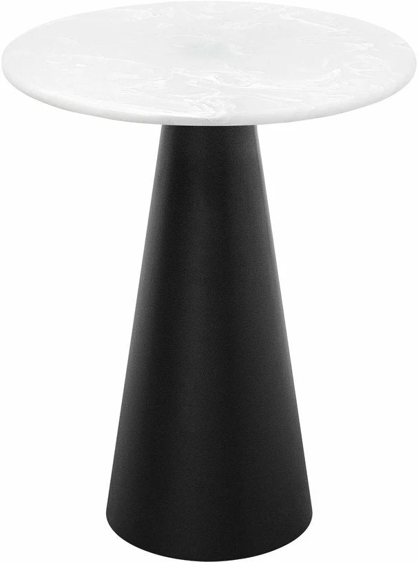 Table d’appoint ronde en acier noire 50 x 60 cm Cone - Versmissen