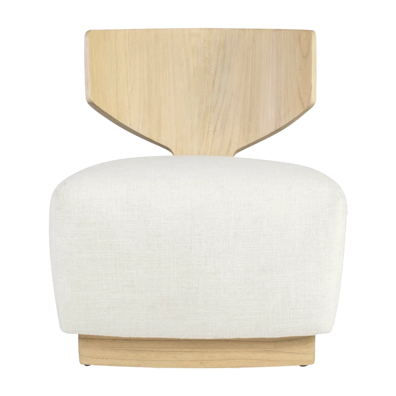 Fauteuil en bois beige Diola - Versmissen
