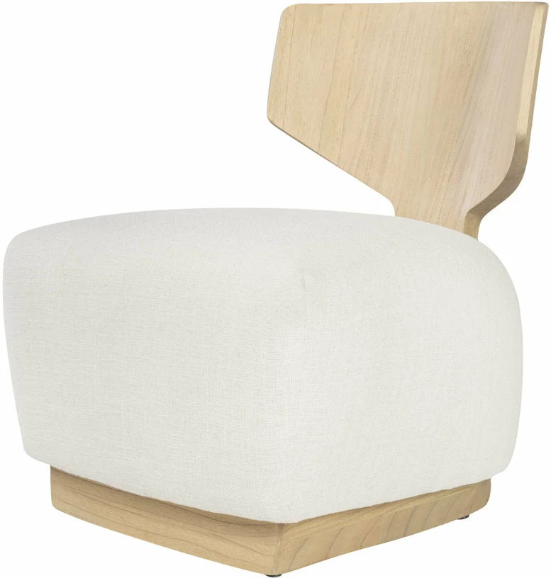 Fauteuil en bois beige Diola - Versmissen