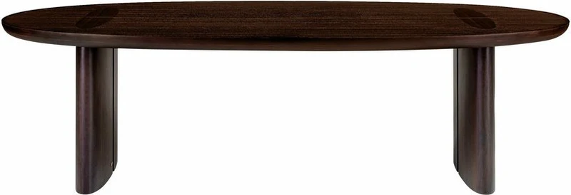 Table à manger ovale en bois marron 270 x 105 cm Durban - Versmissen