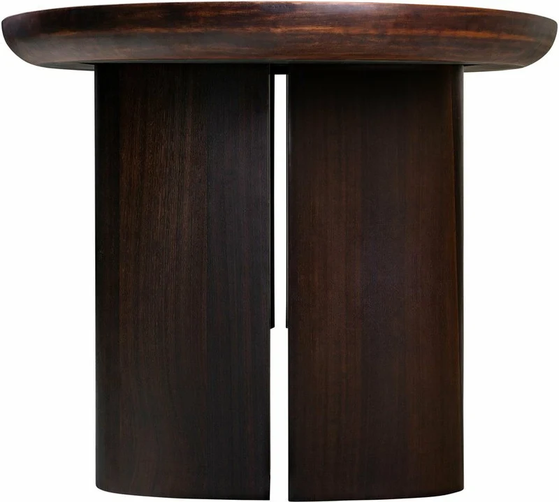 Table à manger ovale en bois marron 230 x 105 cm Durban - Versmissen