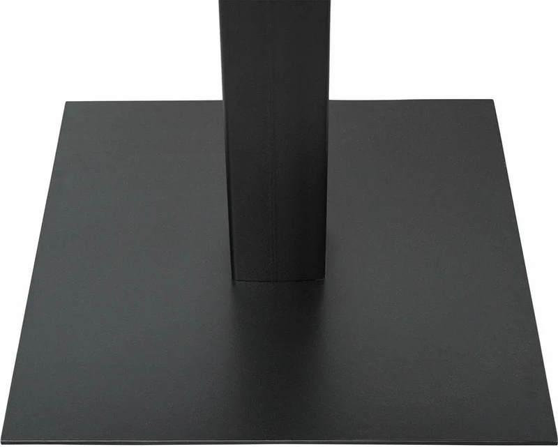 Table à manger carré en acier noire 70 cm Herringbone - Versmissen