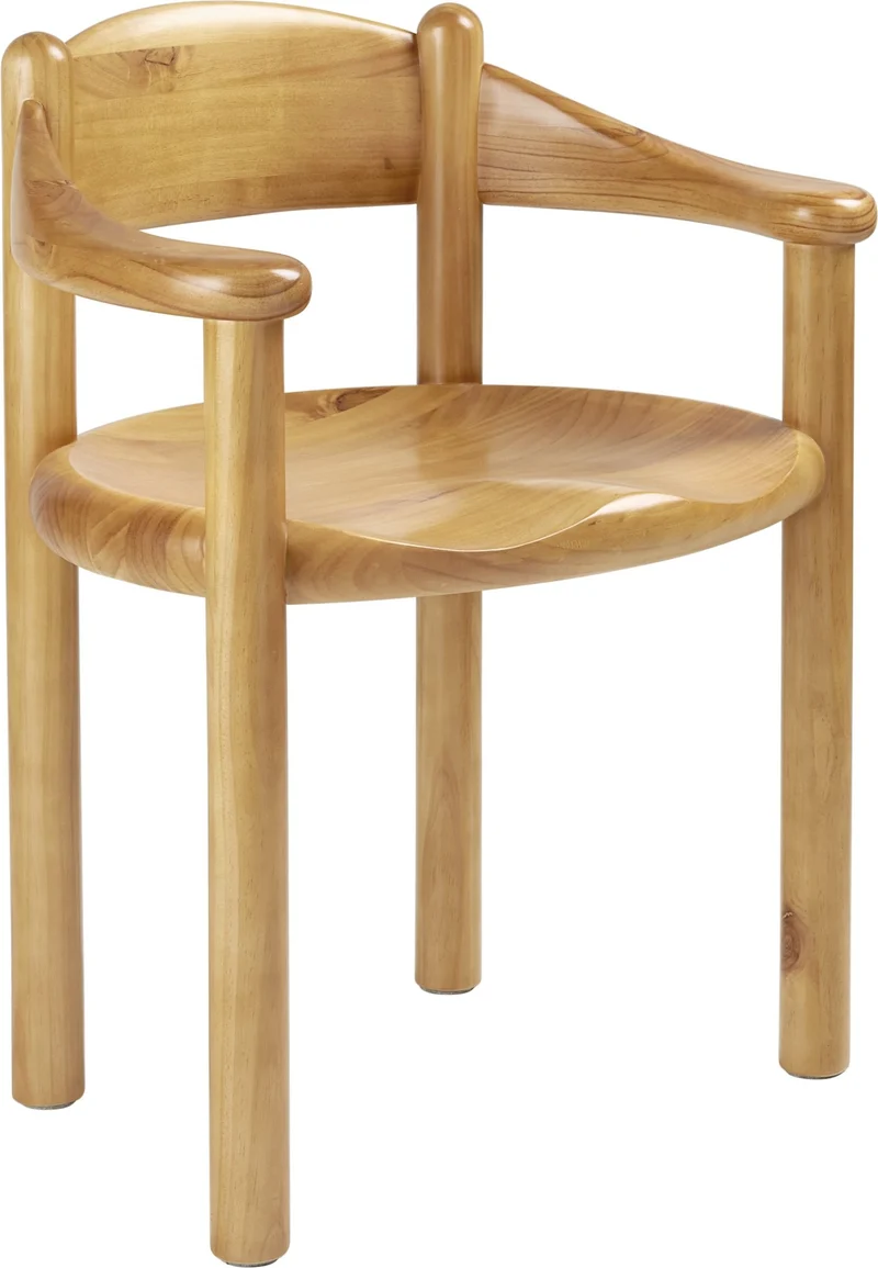 Chaise avec accoudoirs en pin Golden Daumiller - Gubi