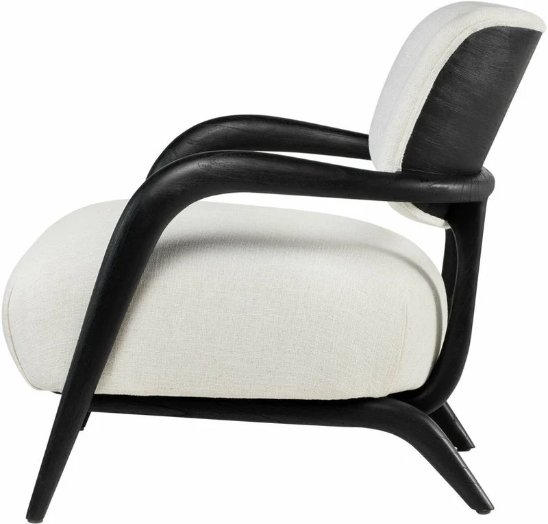 Fauteuil en bois noir Lobi - Versmissen