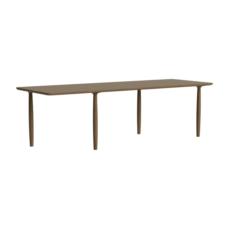 Table à dîner en chêne fumé clair 95 x 250 cm Oku - NORR11