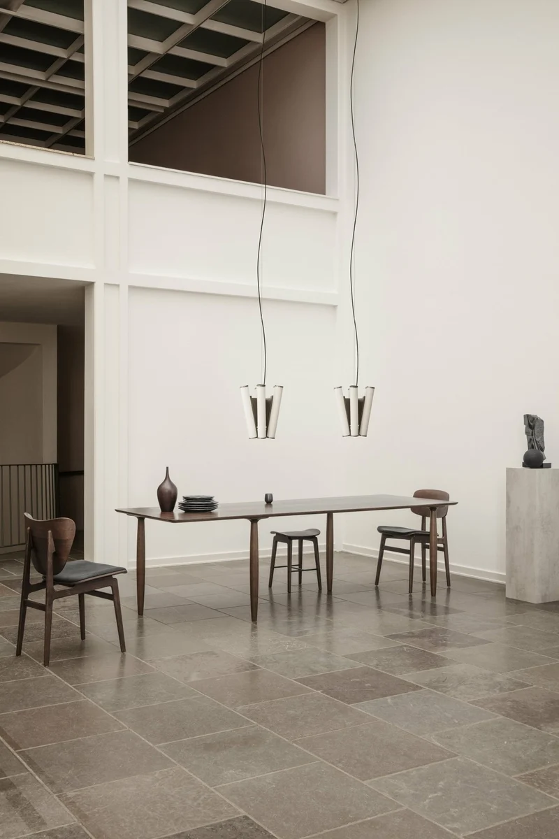 Table à dîner en chêne fumé clair 95 x 250 cm Oku - NORR11