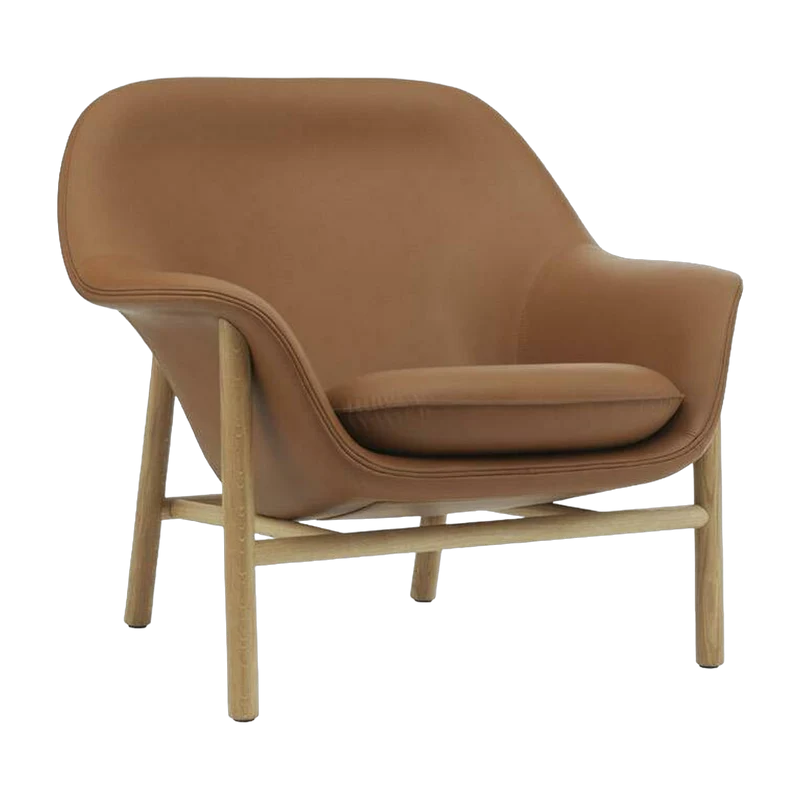 Fauteuil avec appui-tête en chêne laqué ultra Drape - Normann Copenhagen