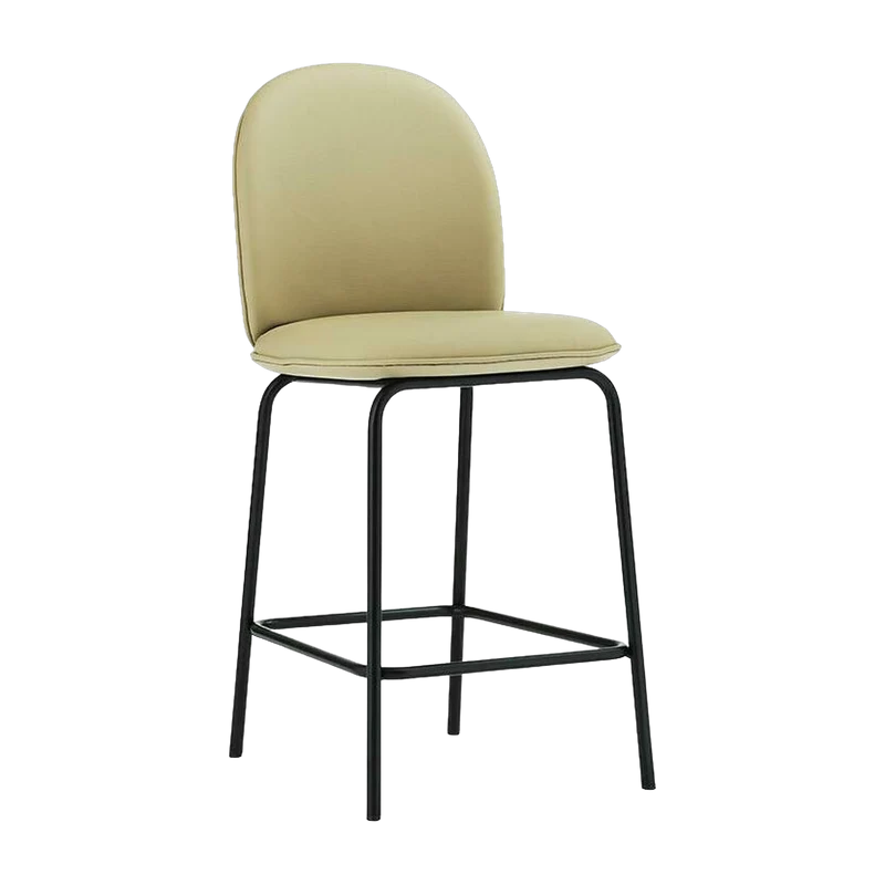 Chaise de bar en cuir sable 65 cm Ace - Normann Copenhagen