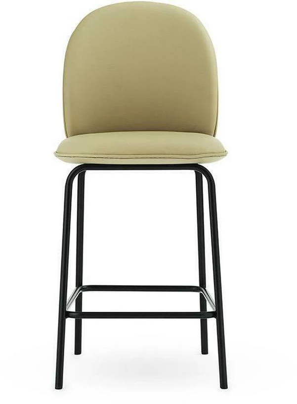 Chaise de bar en cuir sable 65 cm Ace - Normann Copenhagen