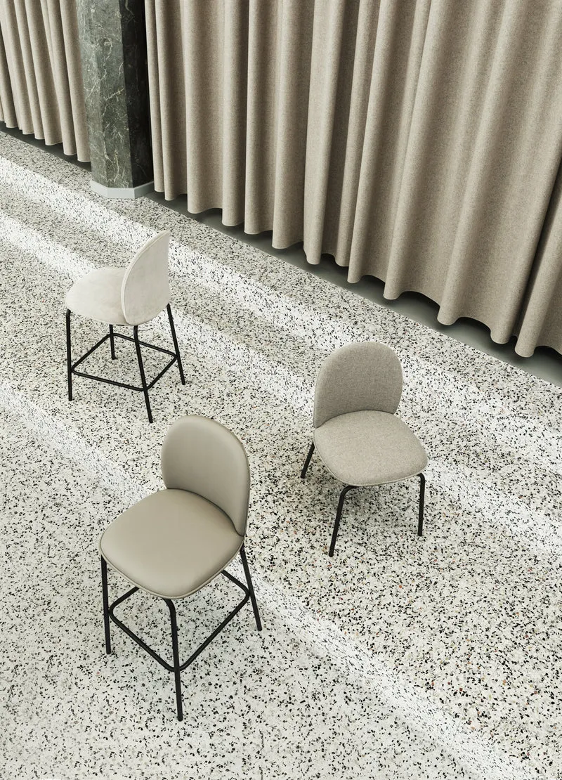 Chaise de bar en cuir sable 65 cm Ace - Normann Copenhagen